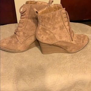 A New Day- suede lace up ankle boots